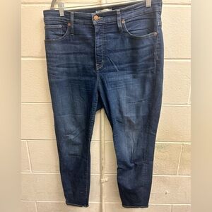 Woman’s Madewell size 32p curvy high rise skinny jeans
